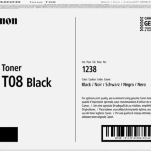 canon t08 negro cartucho de toner original 3010c006