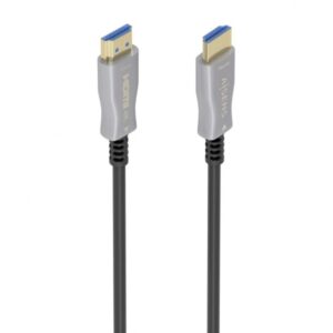 aisens cable hdmi v2.0 aoc premium alta velocidad con ethernet conectores tipo a macho fibra optica y cobre blindaje en oro 24k ancho de banda 18gbps 10 metros soporta 4k@60hz y hdr10 compatible con arc y 3d
