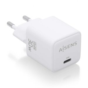 aisens cargador gan usb c 30w: eficiencia energetica y seguridad tecnologia ai multiples protocolos de carga proteccion contra sobrecarga y cortocircuito compatible con dispositivos usb c