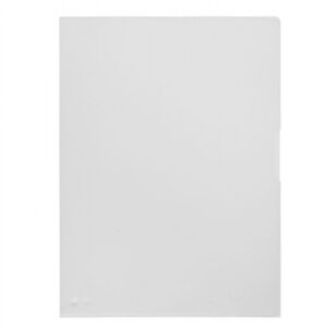 pardo pack de 100 dossiers con uñero folio transparentes 130 micras acabado piel de naranja