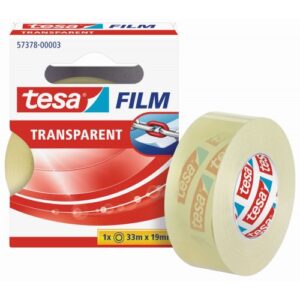 tesa tesafilm cinta autoadhesiva transparente 19mmx33m resistente al desgarro sin pvc