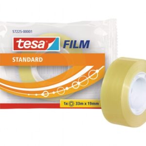 tesa tesafilm standard cinta autoadhesiva transparente 19mmx33m buena adherencia y alta resistencia a la luz uv sin pvc