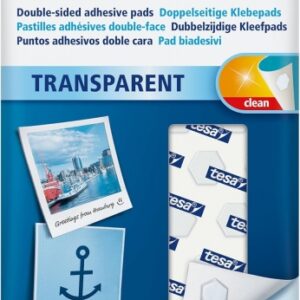 tesa tesatack pack de 72 puntos adhesivos de doble cara fuertes y limpias transparentes