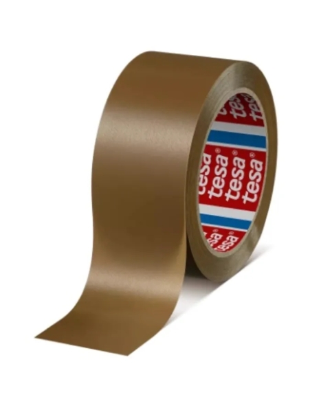 tesa 4100 precinto de embalar resistente 50mm x 66 metros pvc rugoso adhesivo potente color marron