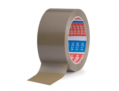 tesa 4120 precinto de embalar standard 50mm x 66 metros fabricado en pvc adhesivo de caucho natural color marron