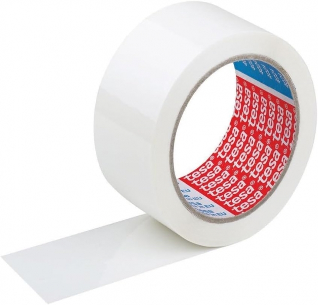 tesa 4089 precinto de embalar 50mm x 132 metros fabricado en polipropileno adhesivo de caucho natural color blanco
