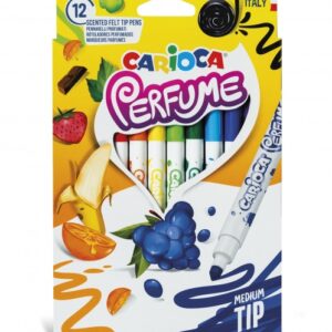carioca xplosion pack de 12 rotuladores tinta perfumada y lavable aromas naturales libre de sustancias alergenicas punta bloqueada y conica color varios