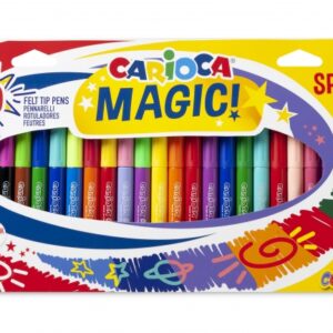 carioca magic markers pack de 30 rotuladores magicos tinta magica cambia de color incluye rotulador magink para cambiar o borrar colores punta maxi bloqueada con tapa ventilada color varios
