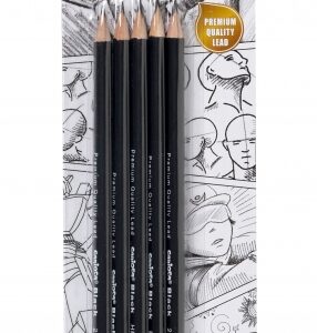 carioca black pack de 5 lapices de grafito faciles de borrar y sacar punta cuerpo triangular agradable al tacto mina resistente a caidas color negro