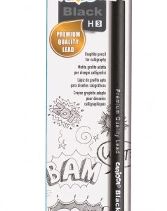 carioca black h pack de 12 lapices de grafito facil de borrar y sacar punta cuerpo triangular agradable al tacto mina resistente a las caidas color negro