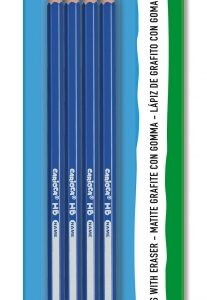 carioca tita pack de 4 lapices de grafito hb facil de borrar y sacar punta cuerpo triangular mina resistente a las caidas color gris