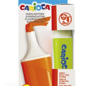 carioca memolight subrayador punta biselada de 5mm color brillante y lavable tinta a base de agua color verde