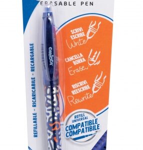 carioca oops pop boligrafo borrable termo sensible empuñadura texturizada punta de 0.7mm doble goma recambios compatibles color azul
