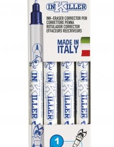 carioca inkiller pack de 4 rotuladores correctores para tinta estilografica blister color azul