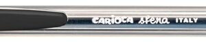carioca sfera boligrafos punta Ø 1mm escritura super deslizante fabricado con 90% de plastico reciclado color negro