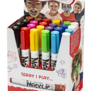 carioca mask up expositor de 24 colores para la piel colores brillantes y lavables testados dermatologicamente mezclables colores surtidos