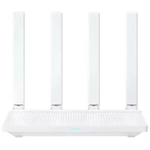 xiaomi mi router ax3000t wifi 6 dual band hasta 3000mbps procesador dual core de 1.3 ghz 4 puertos gigabit ethernet 4 antenas externas color blanco