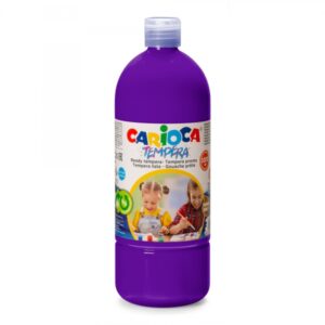 carioca botella de tempera 1000ml colores superlavables faciles de mezclar aplicable en materiales porosos alta opacidad color morado