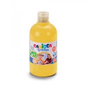 carioca botella tempera 500ml colores superlavables faciles de mezclar aplicable en materiales porosos alta opacidad color amarillo