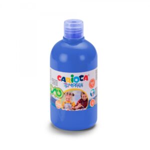 carioca botella de tempera 500ml colores superlavables faciles de mezclar aplicable en materiales porosos alta opacidad color azul