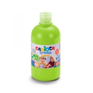 carioca botella de tempera 500ml colores superlavables faciles de mezclar aplicable en materiales porosos alta opacidad color verde claro