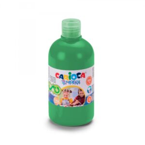 carioca botella tempera 500ml colores superlavables faciles de mezclar aplicable en materiales porosos alta opacidad color verde