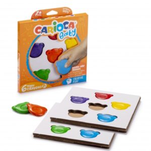 carioca teddy crayons pack de 6 ceras de colores certificadas a partir de 12 meses diseñadas para entrenar el agarre digital color varios