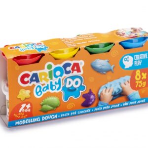 carioca baby do pack de 8 pastas de modelar super ligera elastica maleable ideal para primeras experiencias tactiles se seca al aire color varios