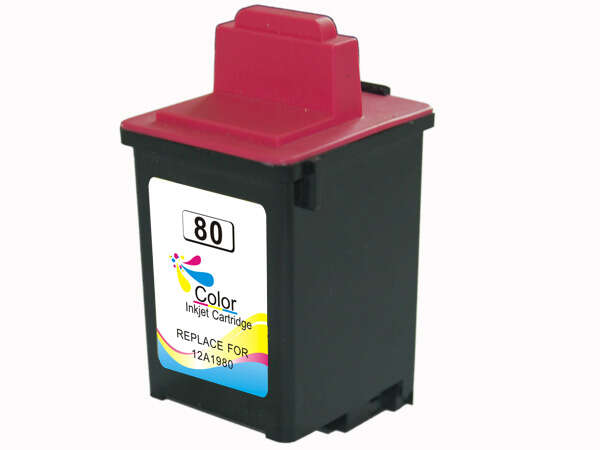 lexmark 80 color cartucho de tinta generico reemplaza 12a1980e