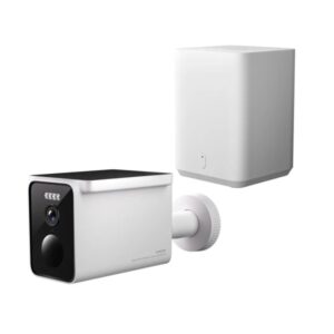 xiaomi solar outdoor camera bw400 pro set camara vigilancia para exterior 2.5k panel solar integrado y bateria de 10000mah campo de vision de 132º deteccion de movimiento humano vision nocturna a color ip66 llamada bidireccional color blanc