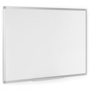 bi office ayda pizarra blanca melaminada doble cara 600x450mm permite colocacion vertical u horizontal marco de aluminio anodizado