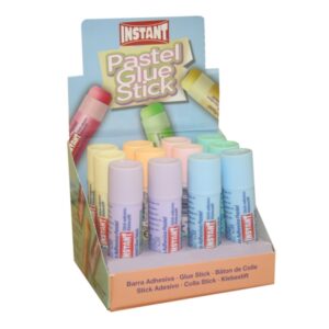 instant pastel barra de pegamento 20grs apto para uso infantil y/o domestico lavable sin disolventes colores surtidos