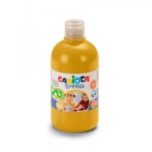 carioca botella de tempera 500ml colores superlavables faciles de mezclar aplicable en materiales porosos alta opacidad color oro