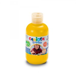 carioca botella tempera 250ml colores superlavables faciles de mezclar aplicable en materiales porosos alta opacidad color amarillo