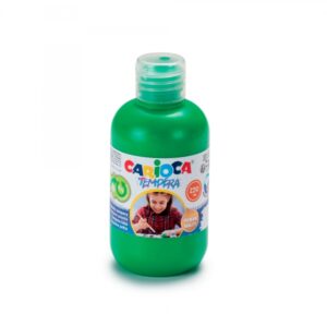 carioca botella de tempera 250ml colores superlavables faciles de mezclar aplicable en materiales porosos alta opacidad color verde