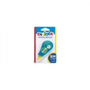 carioca corrector de cinta 8mx5mm ideal para cualquier tipo de papel color blanco