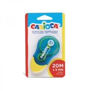 carioca corrector de cinta 20mx5mm ideal para cualquier tipo de papel color blanco