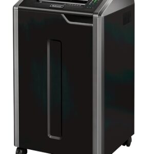 fellowes 425ci destructora de papel manual corte en particulas p 4 destruye hasta 32 hojas a la vez funcionamiento continuo de 60m capacidad de la papelera 114l color negro/plata