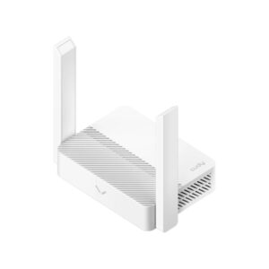 cudy wr300 router wifi n300 x puertos 10/100mbps 2 antenas externas 5dbi color blanco