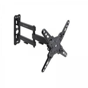 tooq soporte de pared con brazo articulado para pantallas de 13" 43" giratorio e inclinable gestion de cables peso max 20kg vesa max. 200x200mm color negro