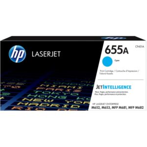 hp cf451a cyan cartucho de toner original 655a