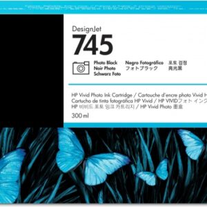 hp f9k04a negro photo cartucho de tinta original 745