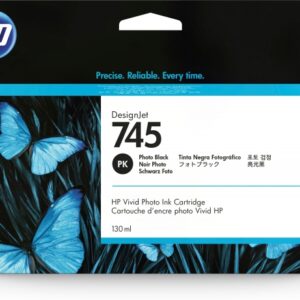 hp f9j98a negro photo cartucho de tinta original 745