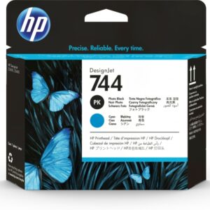 hp f9j86a negro photo y cyan cabezal de impresion original 744