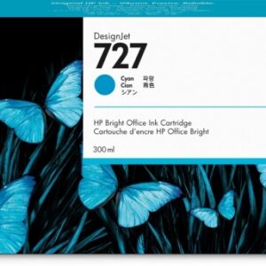 hp f9j76a cyan cartucho de tinta original 727
