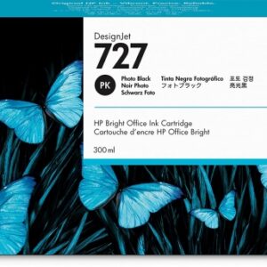 hp f9j79a negro photo cartucho de tinta original 727