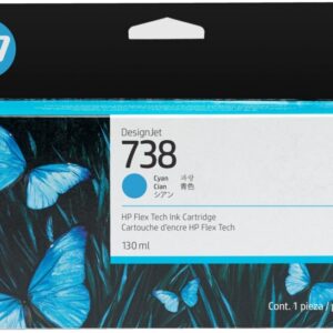 hp 498n5a cyan cartucho de tinta original 738