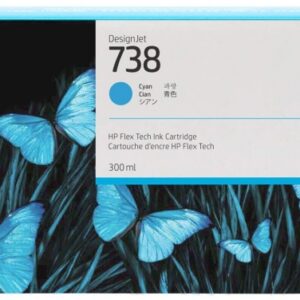 hp 676m6a cyan cartucho de tinta original 738