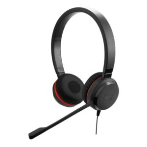 jabra evolve 20se ms auriculares estero con microfono usb cancelacion de ruido diadema ajustable controles en cable color negro