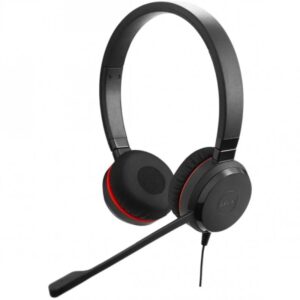 jabra evolve 30 uc auriculares con microfono conectividad flexible usb o 3.5mm cancelacion de ruido diadema ajustable controles en cable color negro